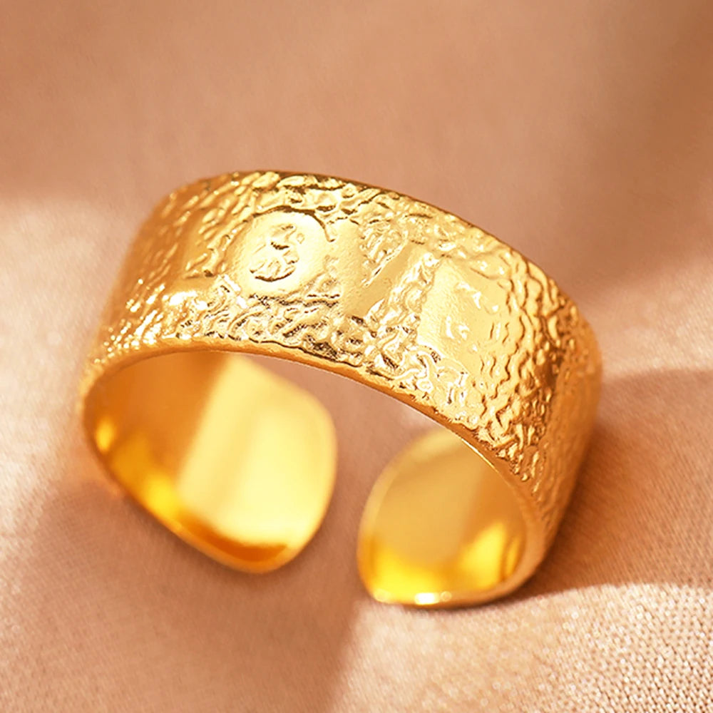 Collection of classic stainless steel rings :