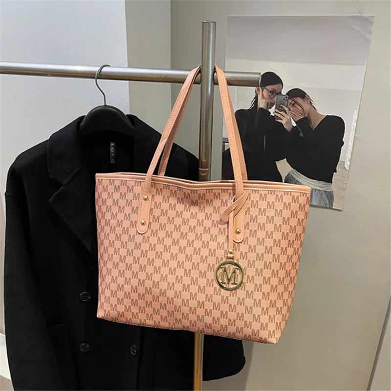 fashionable printed PU leather handbag