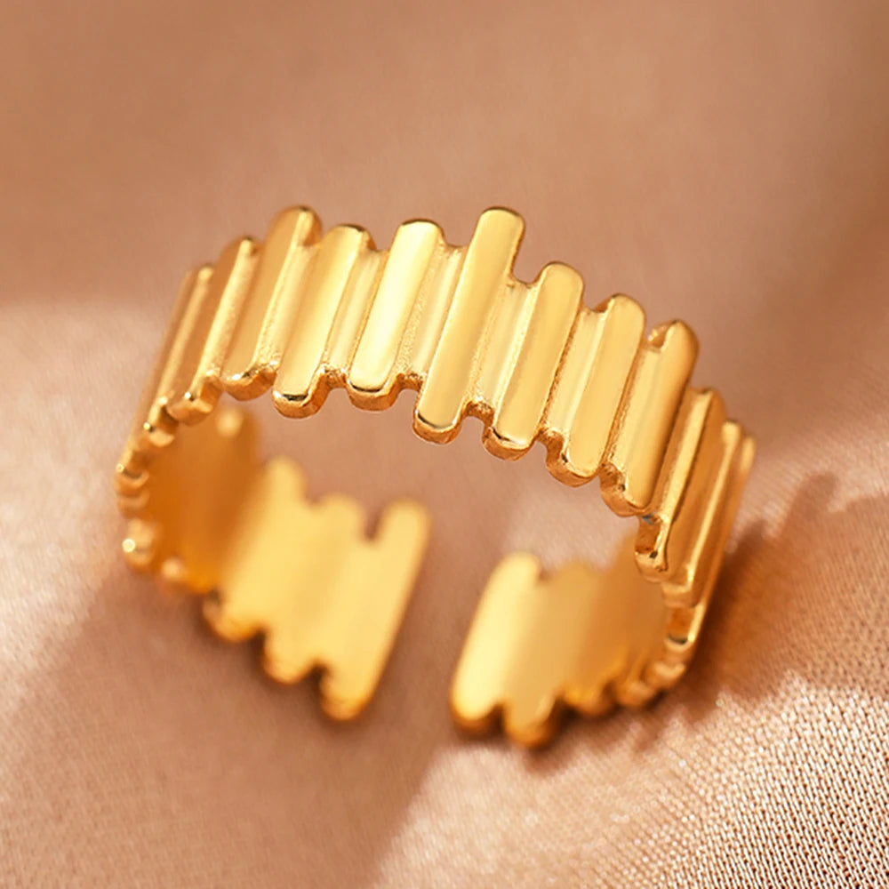 Collection of classic stainless steel rings :