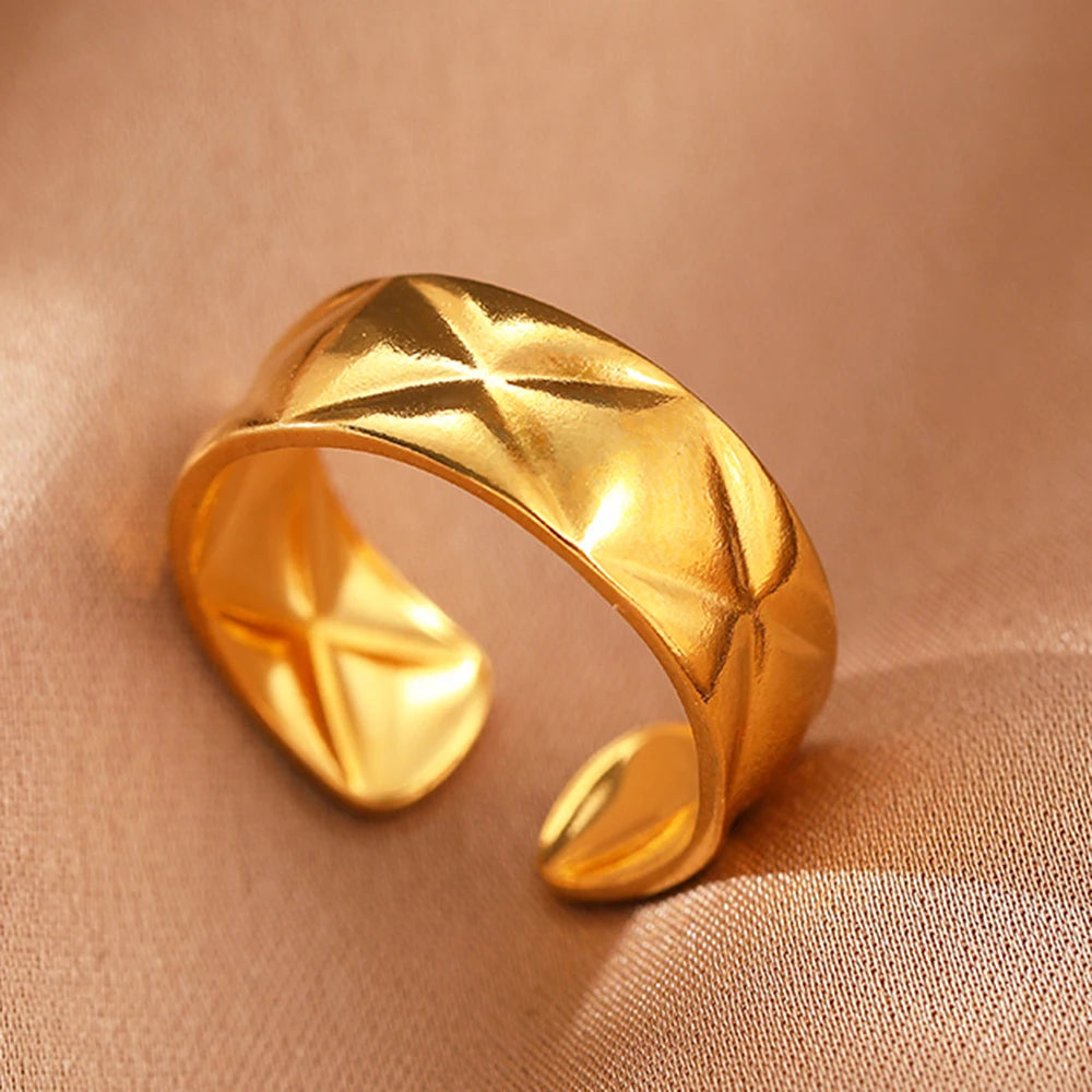 Collection of classic stainless steel rings :