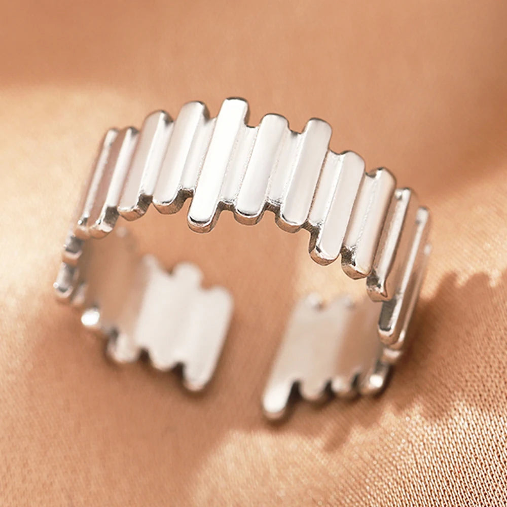 Collection of classic stainless steel rings :