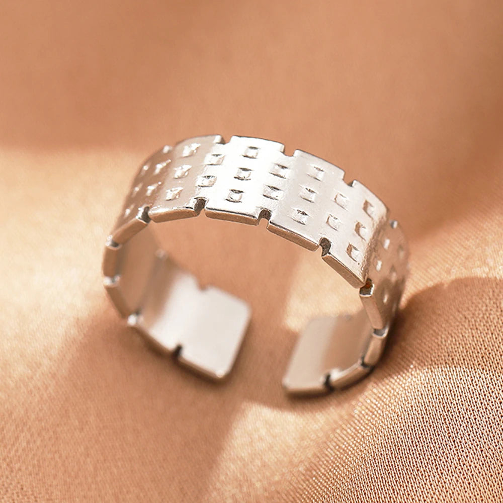 Collection of classic stainless steel rings :