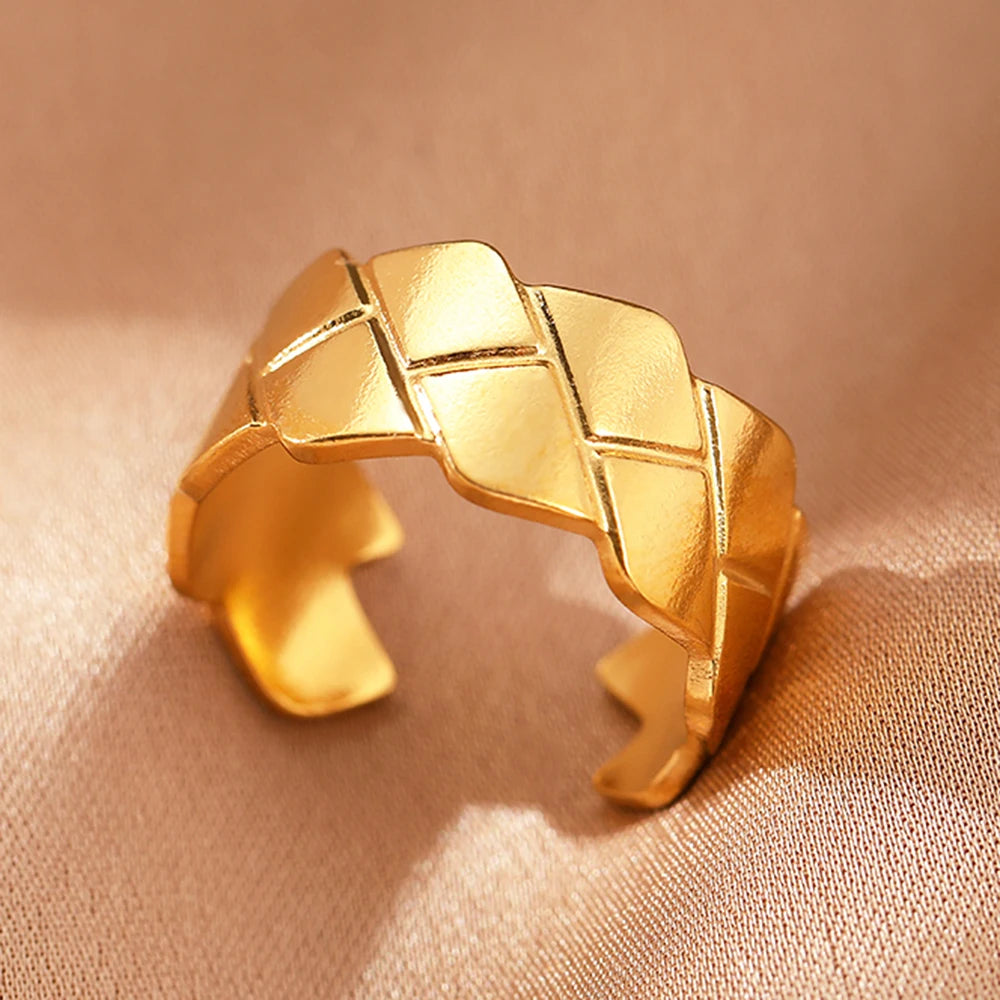 Collection of classic stainless steel rings :