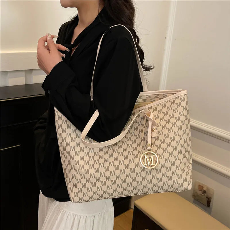 fashionable printed PU leather handbag