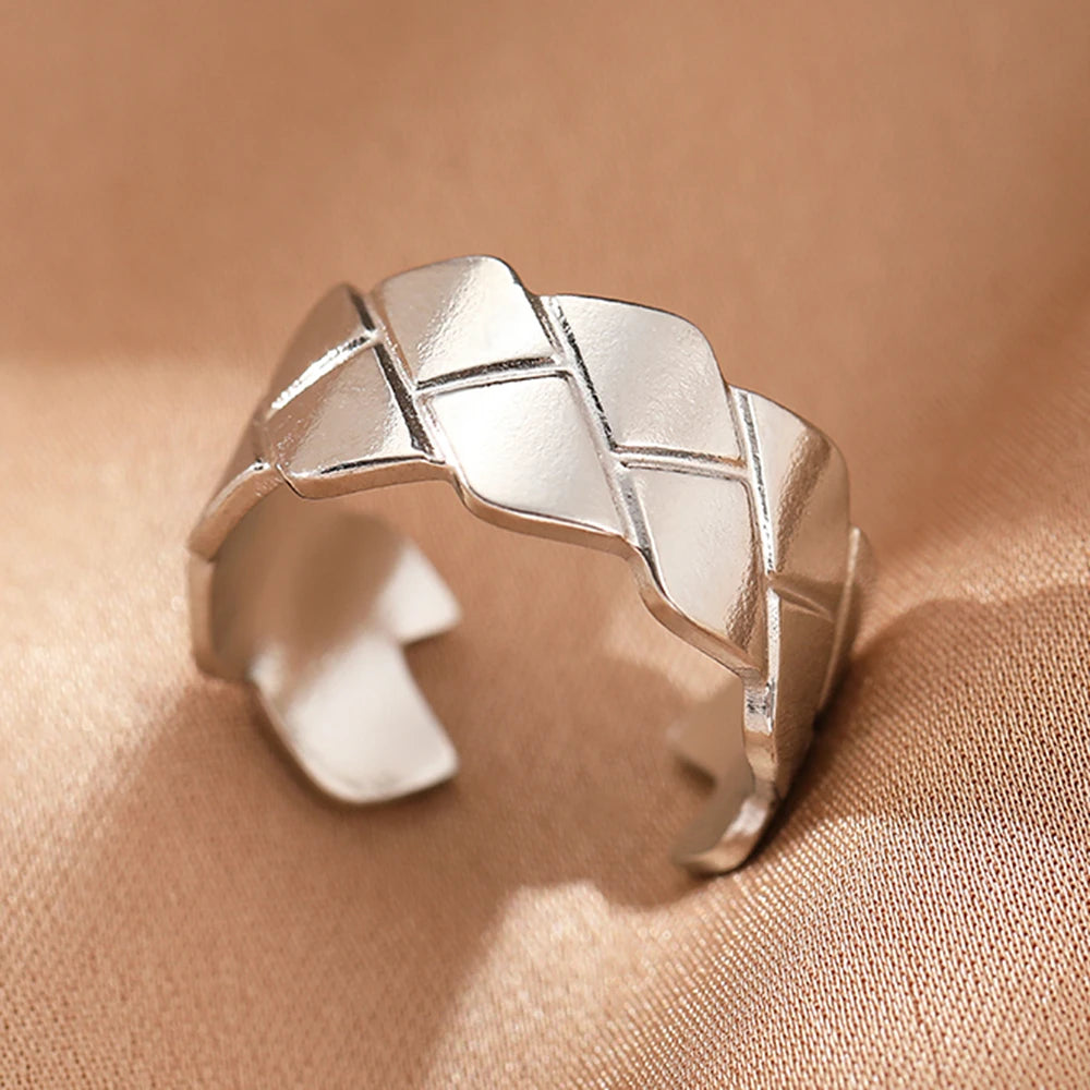 Collection of classic stainless steel rings :