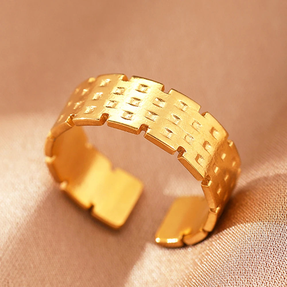 Collection of classic stainless steel rings :