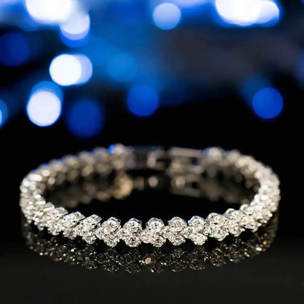Rhinestone Shiny Inlaid Bangle
