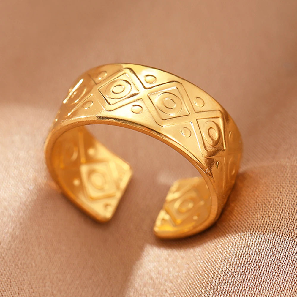 Collection of classic stainless steel rings :